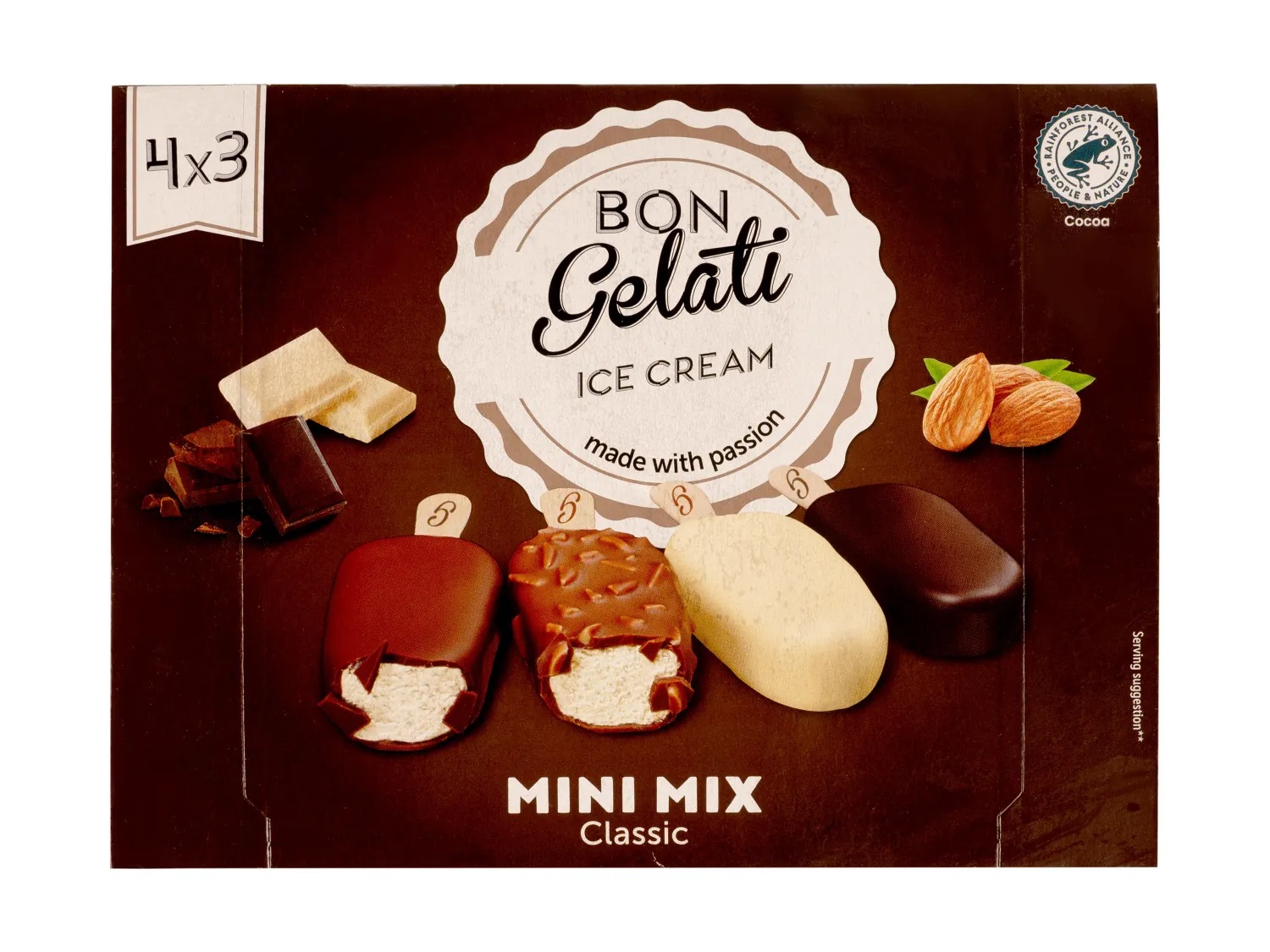 MINI MIX INGHETATA 12*50ML GELATI