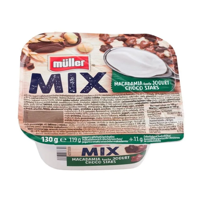 IAURT CREMOS MULLER CHOCO STARS 130G