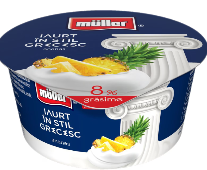 MULLER IAURT GRECESC CU ANANAS 8% 140G