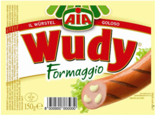 CRENVURSTI CU BRANZA WUDY 150G