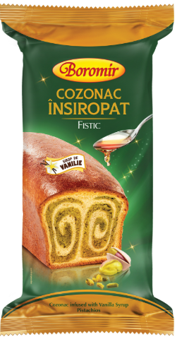 BOROMIR COZONAC INSIROPAT FISTIC 550G