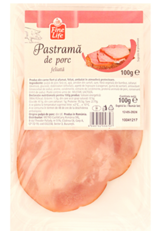 PASTRAMA DE PORC FELIATA 100G