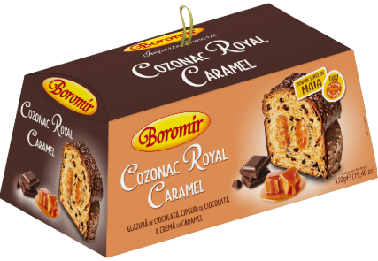 COZONAC ROYAL CARAMEL BOROMIR 550G