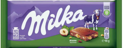 MILKA CIOCOLATA LAPTE SI ALUNE 90G