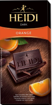 HEIDI CIOCOLATA DARK ORANGE 80G