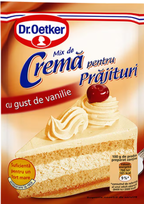 DR OETKER CREMA PRAJITURI VANILIE 50G
