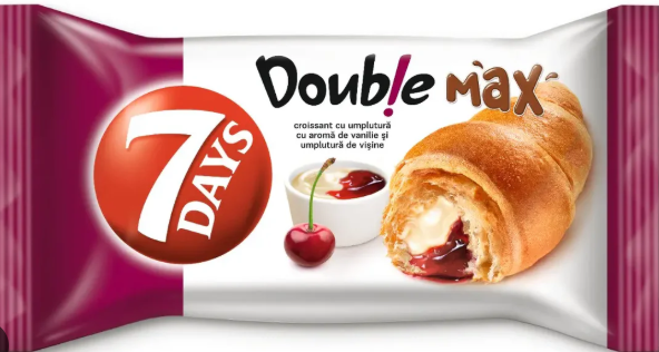 7 DAYS CROISSANT DOUBLE VANILIE&CIRESE 80G