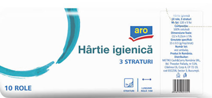ARO HARTIE IGIENICA 3 STR 10 ROLE