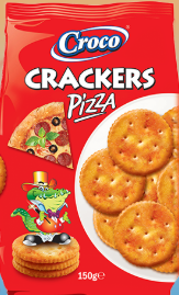 CROCO CRACKERS PIZZA 150G