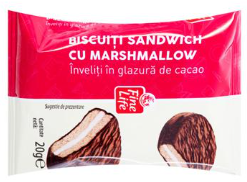 BISCUITE SANDWICH GLAZURAT FINE LIFE 20G