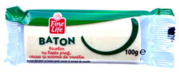 BATON CACAO VANILIE FINE LIFE 45G