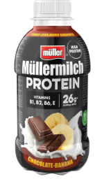 MULLER BAUTURA LACTATA CU PROTEINA SI CIOCO 400G