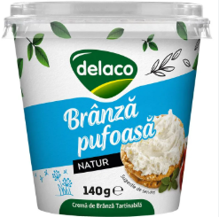 BRANZA PUFOASA 140G DELACO